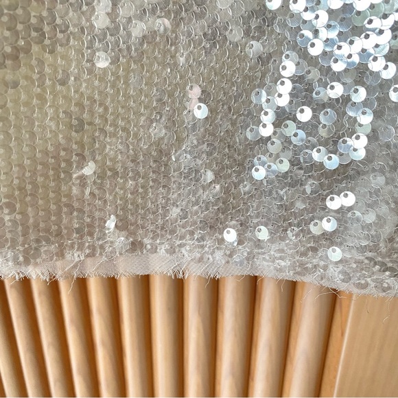 Zara sequin midi dress white - Picture 8 of 15